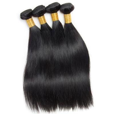 China Straight Hair 12A Grade Hair Bundles Unprocessed Brazilian Virgin Hair Silky Straight Extensions Weave Bundles for sale