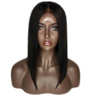 China Bob Straight Wigs Grade 10A Full Lace Brazilian Virgin Hair Human Hair Wigs Pre-Plucked Short Bob Wigs For Black Woman for sale