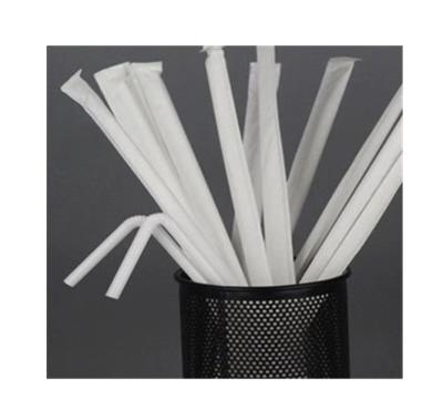 China Recycled Materials New Arrival Individual Straws Package Paper , Customized Logo Biodegradable Eco - Friendly Straws Wrapped Paper for sale