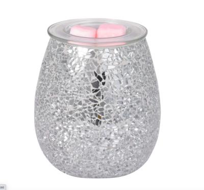 China Best Selling 2021 Modern Antique Art Custom Handmade Mosaic Wax Electric Burner Scented Oil Melter For Indoor Home Use for sale