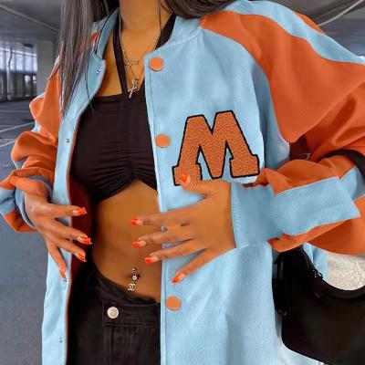 China Breathable Custom Embroider Paisley Satin100% Polyester Patched Logo Reversible Oversized Bomber Jacket Women Bomber Jacket for sale