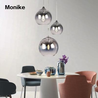 China Modern Nordic Indoor Dining Room Glass Living Room Decoration Style Led Pendant Light for sale