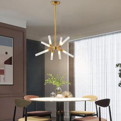 China Modern Nordic Style Light Fixture For Home Office Hanging Light Decorative Luxury Gold Chandelier Lamp for sale