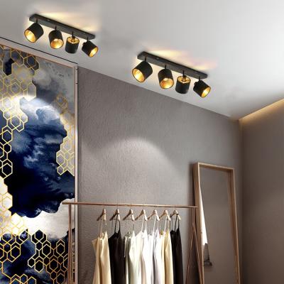 China Surface Mounted Modern Vintage Metal Fabric Decoration Office Mini LED Outdoor Mounted Ceiling Lamp for sale