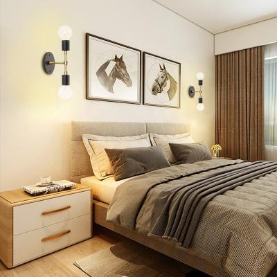 China Bedroom Modern Indoor Metal Living Room Decoration New Product Modern E27 Wall Lamp for sale