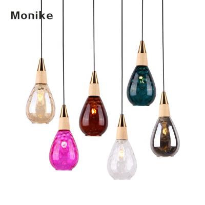 China Factory Price CE ROHS E27 Pendant Light Modern Indoor Modern Bedroom Glass Living Room Decoration for sale