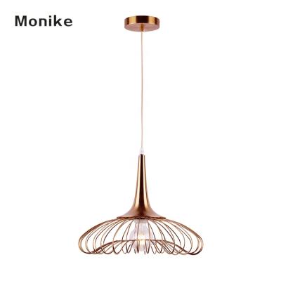 China Modern Home Rose Gold Pendant Lamp French Modern Nordic Style 1am Decoration Club Dining Room for sale