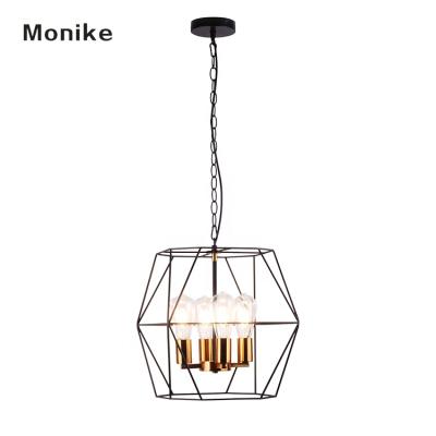 China Simple Design E27 Modern Home Living Room Hanging CE Rohs Lamp Decoration Metal Europe Modern Pendant Light for sale