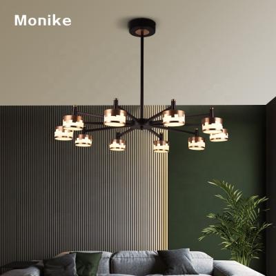 China Wholesale Nordic Style Restaurant Decoration 3500K 100W LED Acrylic Modern Home Chandelier for sale