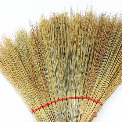 China Cleaning Garden Supplies Sorghum Broom High Quality Garden Sweeps Long Handle Broom for sale