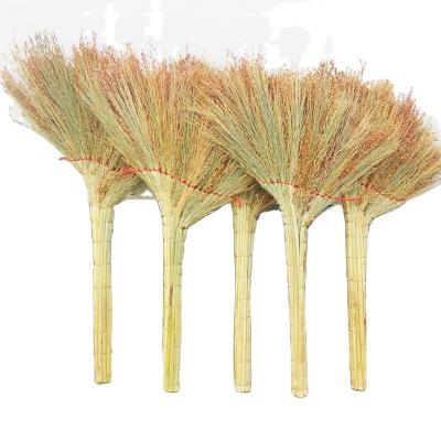 China Homemade Handmade Broom Natural Colorful Sorghum Broom OEM Customized China Manufacturer for sale