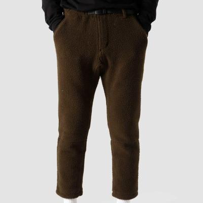 China New Arrival QUICK DRY Good Quality Winter Warm Mens Fleece Beige Trucker Pants for sale