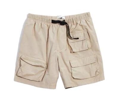 China OEM Fashion Breathable Summer Men's Nylon Multiple Elastic Waist Pockets Woven Cargo Male Utility Shorts by Xuhui for sale