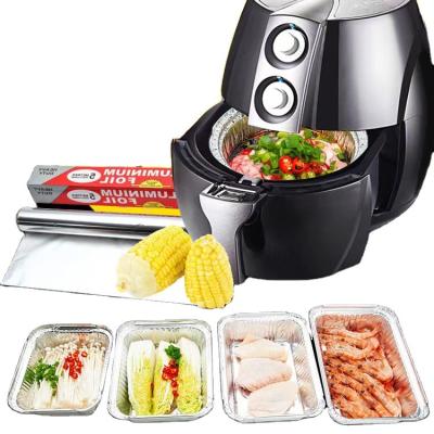 China Reusable Food Factory Direct Sale Air Fryer Mold Household Food Aluminum Foil Container for sale