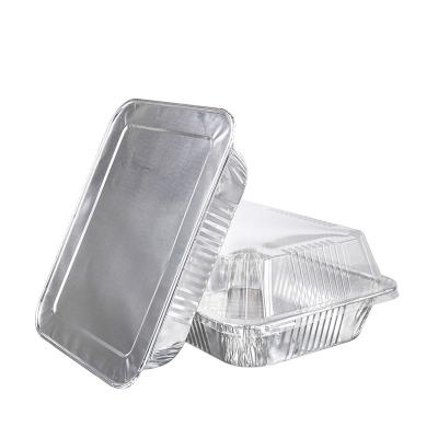 China BBQ Factory Direct Disposable Rectangular Aluminum Foil Tray Food Grade Aluminum Foil Containers / Lunch Box / Mold for sale