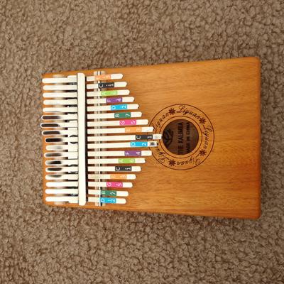 China Popular wholesale kalimba 17 inch piano master kalimba musical instrument factory mahogany body for sale