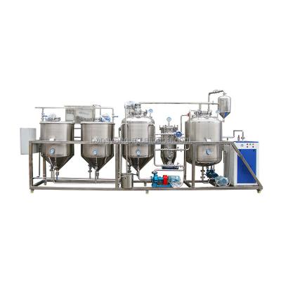 China Chinese Full Refinery Factory Small Mini Palm Waste Soybean Oil Refining Machine With Long Life for sale