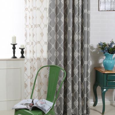 China Modern simple artificial cotton curtain fabric in curtain fabric direct blackout factory supply. for sale