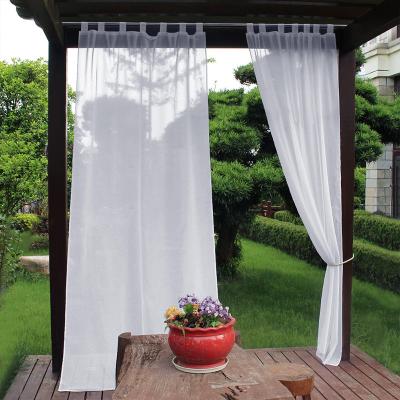 China Solid Color Outdoor Blackout Pavilion Waterproof And Rainproof Modern Semi Blackout Screens Custom Living Room Bedroom Windows Screens for sale