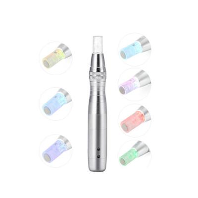 China Electric dermapen Anti-puffiness acne scar treatment wrinkle removal machine led electric photon derma pen for sale