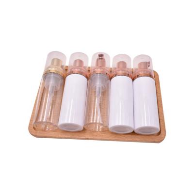 China Foam Soap Tendering Luxury Products Foam Soap Dispenser Bottle, 50ml Empty Rose Gold Liquid Soap Pump Bottle for sale