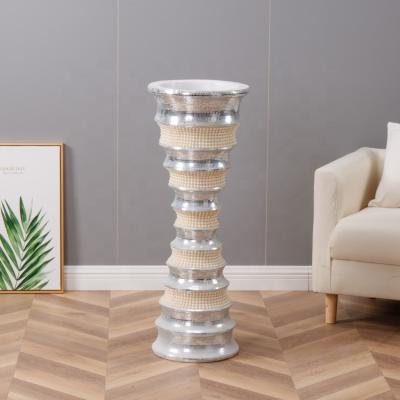 China Modern Crystal Colored Crafts Glass Pearl Vase for Home Decoration OEM ODM for sale