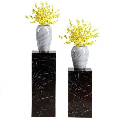 China Garden Flower Pot Pastoral Indoor Outdoor Decorative Recyclable Natural Marble Stone Planter for sale