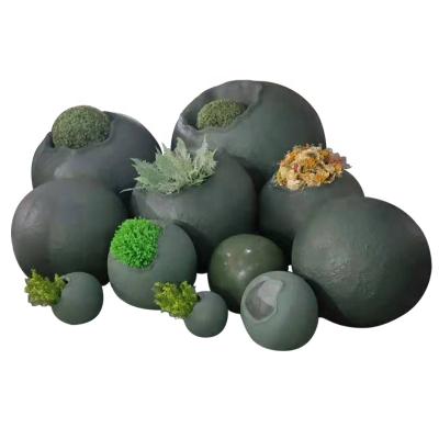 China Garden Decor Hot Sale Modern Creative Fiberglass Waterproof Flower Pot Large For Garden Decoration for sale