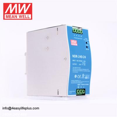 China Metal Housing Meanwell 240W 24V~28V 10A DC Power Supply NDR-240-24 NDR-240-24 for sale