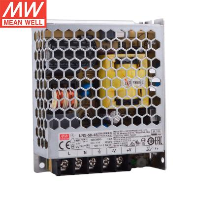 China Meanwell LRS-50-48 50W 48V SMPS 1.1A LED Power Supply Mid Well LRS-50-48 for sale