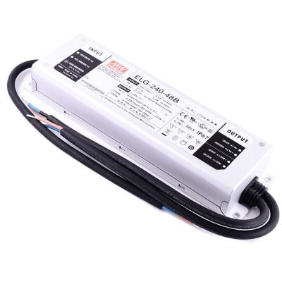 China Original Meanwell ELG-240-48B 240W 48V 5A 0-10V dimming led flood driver 240w 48v LED transformer ELG-240-48B for sale