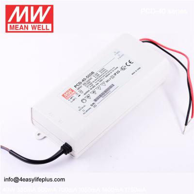 China Well Ac Medium Phase-Cut Dimming Power Supply PLD-40-500B 40W 500mA LED Driver PCD-40-500B for sale