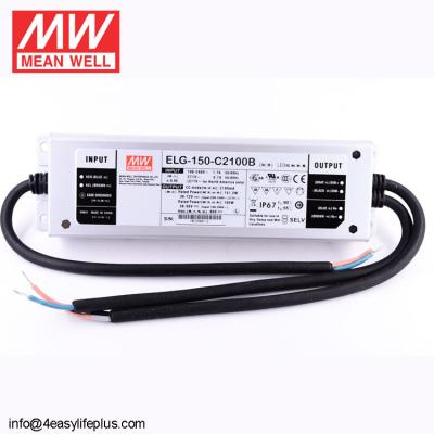 China Medium Well 150W ELG-150-C2100B 2100mA Constant Current Dimmable LED Driver ELG-150-C2100B for sale