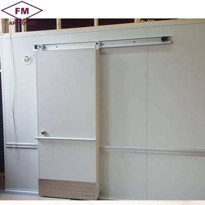 China Customizable size Meat chicken storage refrigerator freezer sandwitch panel sliding cold room door for sale