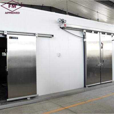 China Customizable size Meat chicken storage sandwitch panel sliding cold room storage sliding door for sale