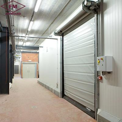 China Custom High Speed Freezer Front Insulated PVC roll Rolling Door for Cold Room for sale