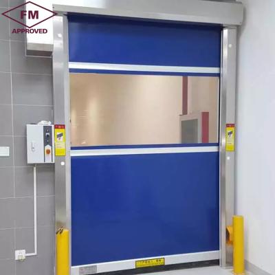 China Automatic Industrial Fabric Roll up Fast High Speed storage Roller roll door for cold room for sale