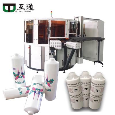 China Factory Wutung 1-6 Color Servo Automatic UV Curing Silk Printer Screen Printing Machine For Plastic Tube Jar Pen Cosmetics Detergent for sale