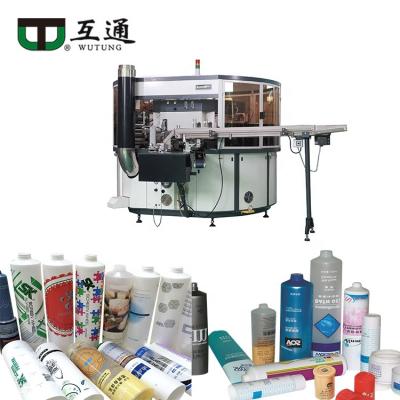 China Factory Wutung Printer Automatic Machine Screen UV Curing Silk Printing Material For Tube Jar Plastic Pen Cosmetics Centrifugal Cap for sale