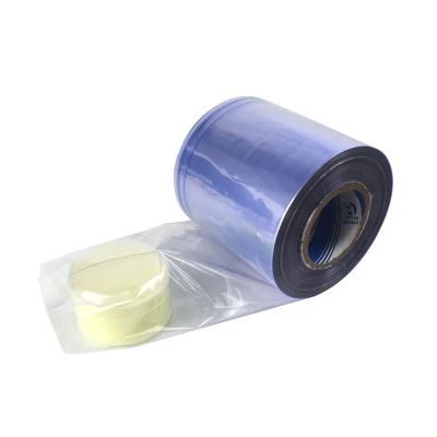 China Blue PVC shrink film shrink wrap moisture proof bags shrink wrap tubing for sale