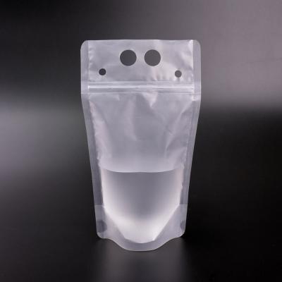 China 500ML Water Moisture Proof Zipper Heat Resistant Plastic Bags For Drink Tea Juice for sale