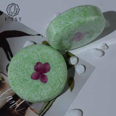 China Private Label Basic Cleansing Natural Vegan Nourishing Moisturizing Green Tea Shampoo Bar Soap For Hair Care for sale