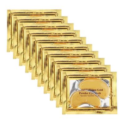 China Anti-wrinkle OEM Private Label Moisture Moisturizing Organic Degradable Collagen 24K Gold Gel Eye Mask for sale