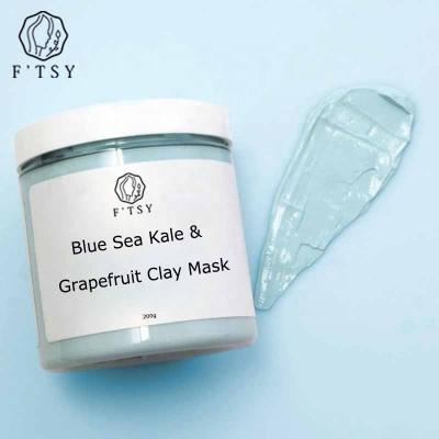 China Natural Vegan Private Label Moisturizer Nourishing Blue Sea Kale and Grapefruit Clay Mask For Skin Care for sale