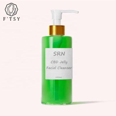 China Private Label Vegan Moisturizer Hydrating CBD Brightening Nourishing Facial Cleanser For Skin Care for sale