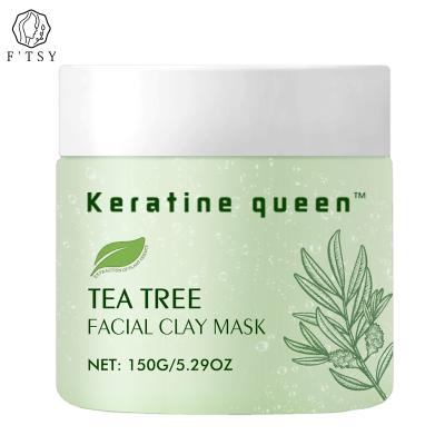 China Moisturizer Private Label Tea Tree Oil Plant Organic Extract Mud Mask Skin Care Collagen Facial Beauty Clay Mask for sale