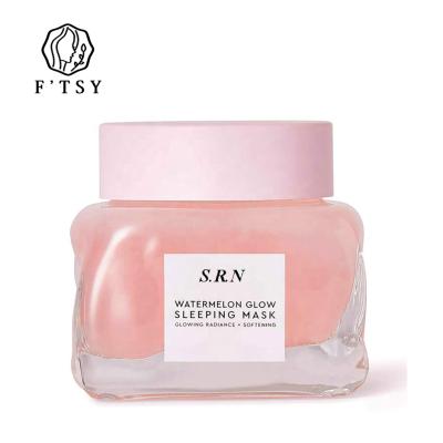 China Moisturizer Watermelon Glow Sleep Mask Moisturizing Overnight Face Mask with Hyaluronic Acid, AHA Amino Acid Rich Watermelon Extract for sale