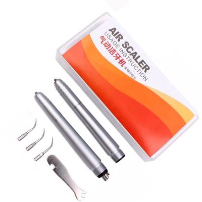 China Teeth cleanning China wholesale cheap dental air scaler with 3 tips ultrasonic dental air scaler handpiece B2 or M4 for sale