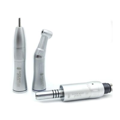 China 2.35mm 1:1 water jet inner low speed handpiece kit set with push button contra angle/straight/air dental motor for sale