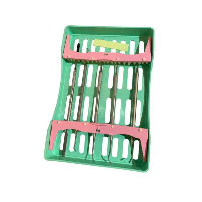 China Autoclavable up to 135°; „ ƒ Autoclavable Dental Tray Box for 5 or 10 Dental Instrument Tools Disinfection Box Cassette Holder for Dental Instrument for sale